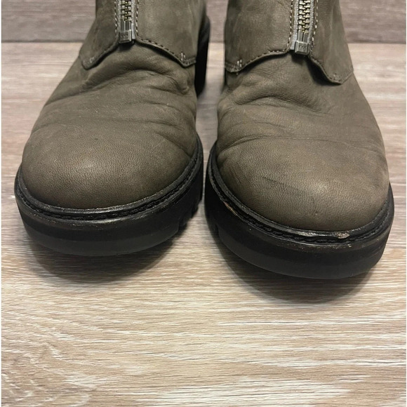 Eileen Fisher Casey‎ Taupe Tumbled Nubuck Chukka Bootie Size 8 - Picture 3 of 12